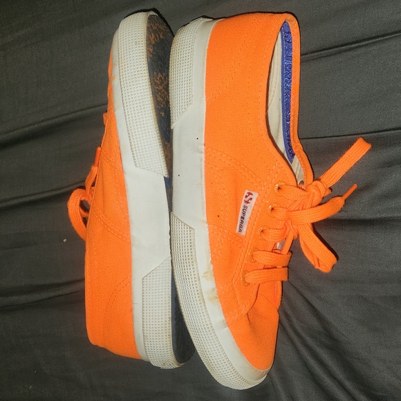 Superga Orange Sneakers US Women's sz 7.5 - Picture 5 of 7